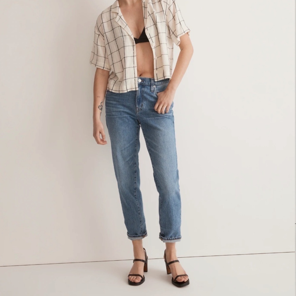 Madewell The Slim Boyjean Medium Wash Size 26